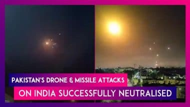 India Foils Pakistan’s Large-Scale Drone & Missile Attack Targetting Military Stations, Reportedly Shoots Down 3 Pakistani Fighter Jets Including F-16